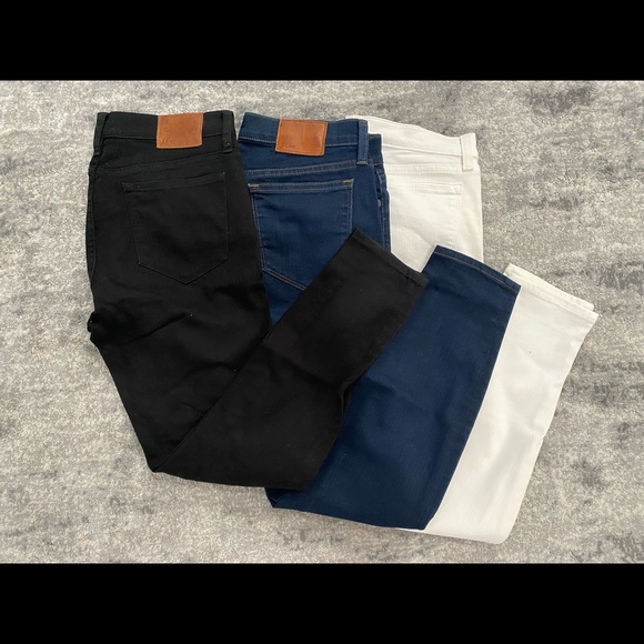 Bundle of 3 pairs of JCrew Toothpick jeans, size 29